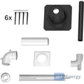 Bosch Abgaszubehör FC-Set60-C93x Paket zum Schacht, d:60/100mm,Kunststoff – 7738112519