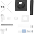 Bosch Abgaszubehör FC-Set80-B53 (oben) Grundbausatz B53, d:80mm, Kunststoff – 7738112558