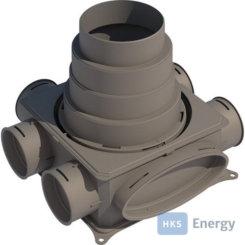 Bosch Zubehör Wohnungslüftung VK125-B Luftverteilkasten Kunststoff 1-lagig – 7738100818
