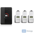 Bosch smarter W-LAN Regler EasyControl Set mit 3 Funk-Thermostaten, schwarz – 7736701394
