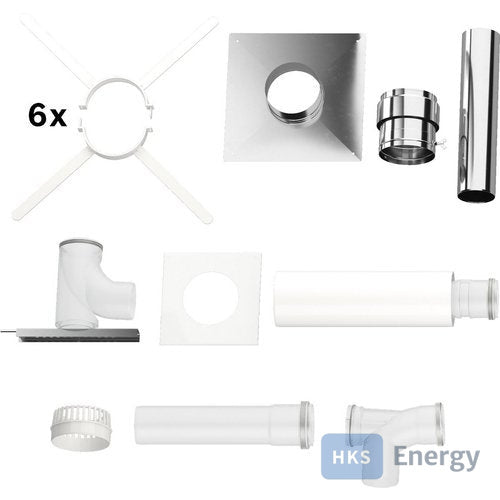 Bosch Abgaszubehör FC-Set110-B53 Grundbausatz B53 Edelstahl, d:110mm oben – 7738113085