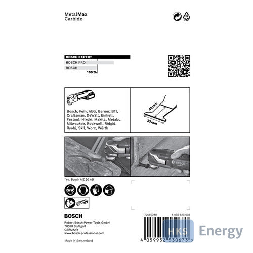 Bosch EXPERT MetalMax AIZ 32 AIT Starlock-Aufnahme, 40x32mm, 5Stück – 2608900015