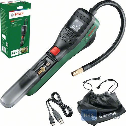Bosch Akku-Druckluftpumpe EasyPump 3,6 V, max 10,30 bar, 10l/min, USB-C – 0603947000