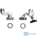 Bosch Installationszubehör Nr. 27, Aufputz Kalt- und Warmwasseranschlussbögen – 7736505556