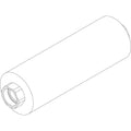 BO Metallwellschlauch DN25 Lg750 schw everp., 8738804071