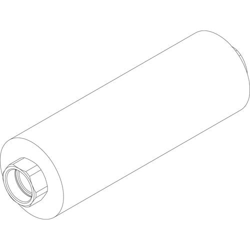 BO Metallwellschlauch DN25 Lg750 schw everp., 8738804071