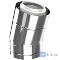 Bosch Abgaszubehör FC-CE80-15 Bogen konzentr. d:80/125, 15Gr Edelstahl – 7738112703