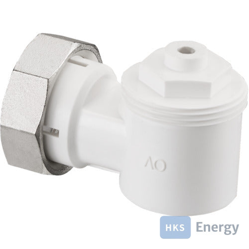 Oventrop Winkeladapter für Ventilheizkörper, weiß, M30 × 1,5 – 1011450