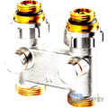 Oventrop Umlenkstück mit Absperrung, Durchgang, 50 mm, 1/2" AG × 3/4" AG – 1016363