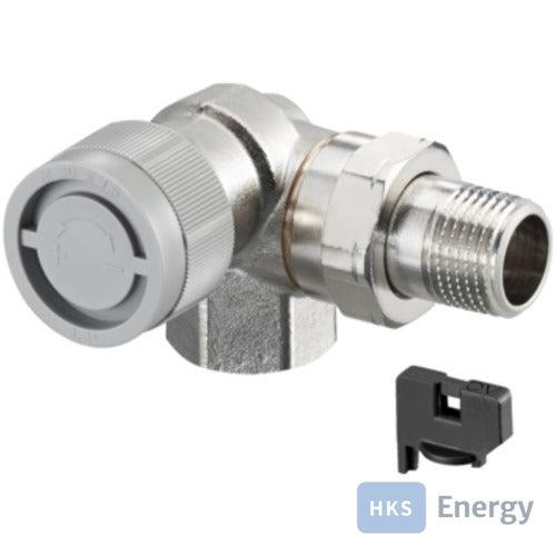 Oventrop Dynamisches Thermostatventil Baureihe AQ DN15, Winkeleck links – 1183362