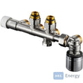 Oventrop Anschlussarmatur Multiblock T-RTL Rp 1/2" IG, Eckform – 1184086
